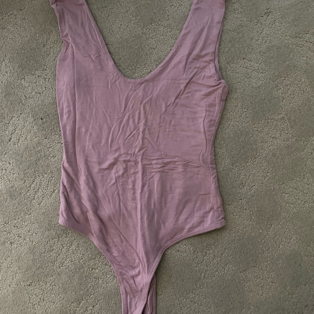 Pink Sleeveless Bodysuit